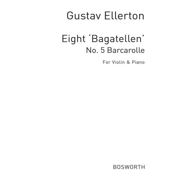Barcarolle For Violin And Piano Op.18 No.5