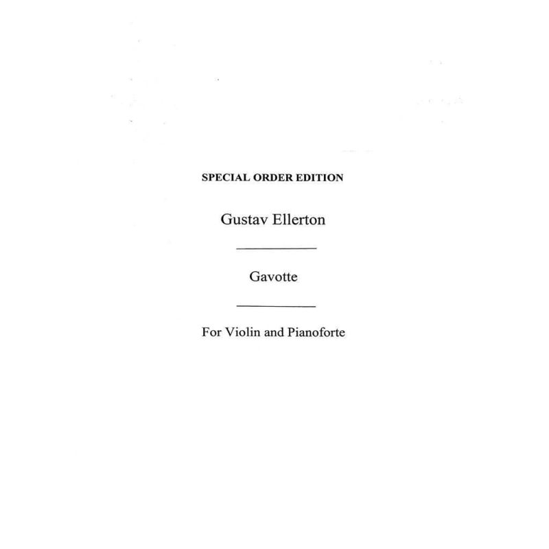 Gavotte For Violin And Piano Op.21 No.3
