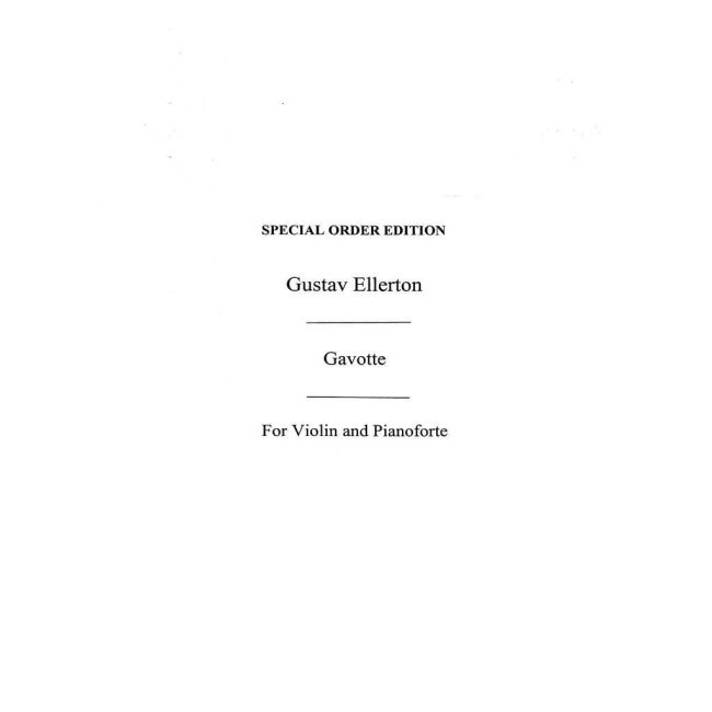 Gavotte For Violin And Piano Op.21 No.3