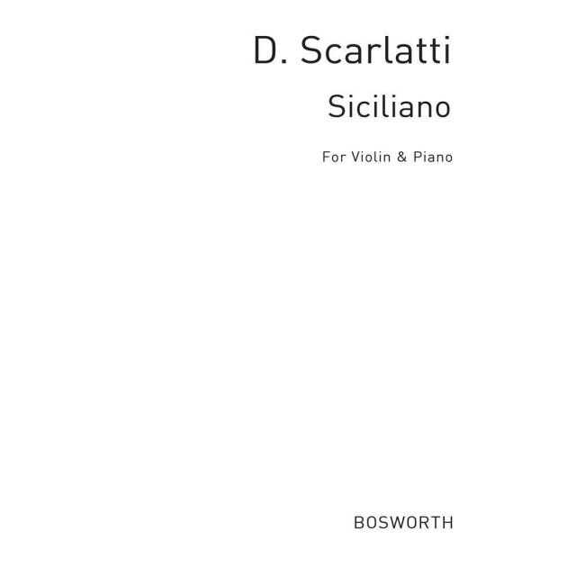 Domenico Scarlatti: Siciliano For Violin And Piano