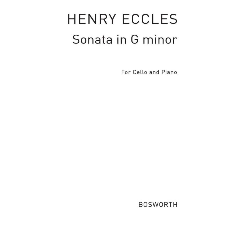 Sonata In G Minor For Cello And Piano