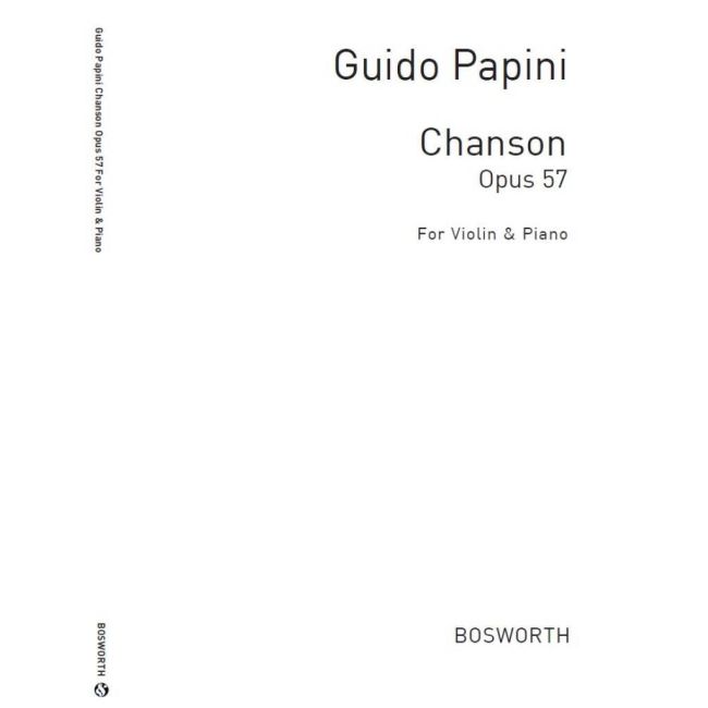 Guido Papini: Chanson For Violin And Piano Op.57