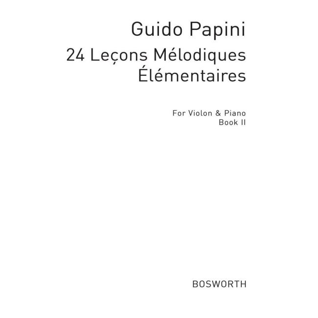 24 Elementary Studies For Violin And Piano Book 2