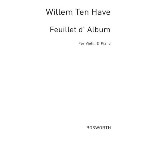 Feuillet D'Album Op.28