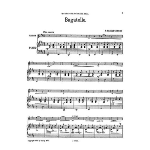 J., H. Henry - Bagatelle
