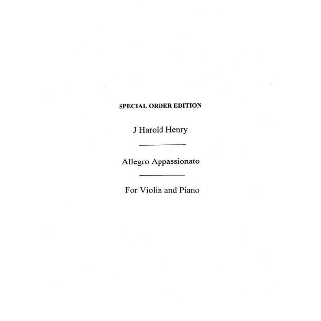 J., H. Henry - Allegro Appassionato