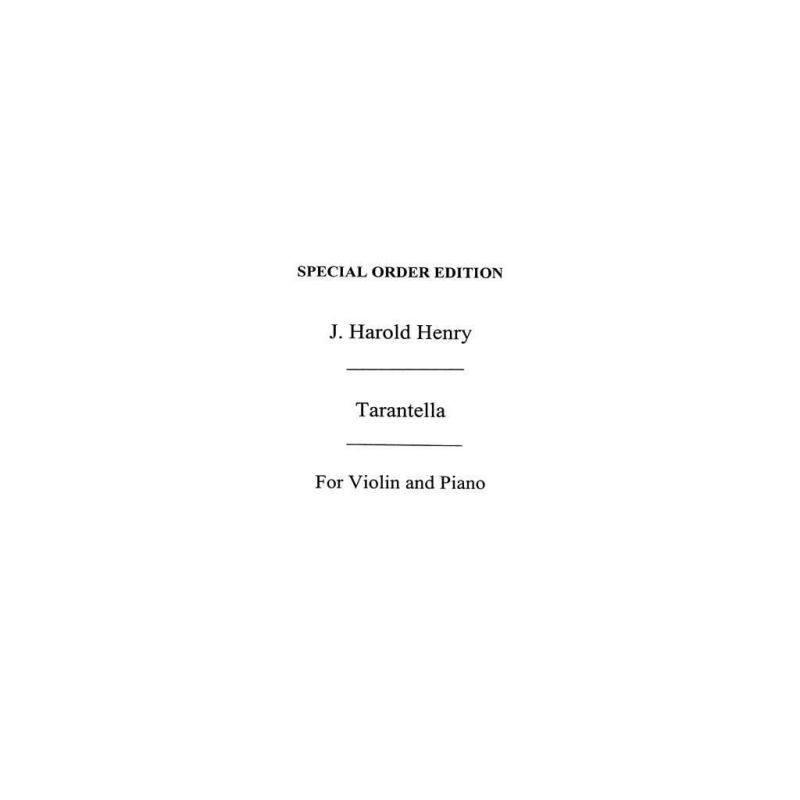 J., H. Henry - Tarantella