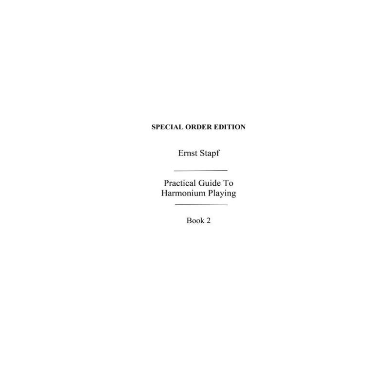 Stapf, E Harmonium Tutor Book 2