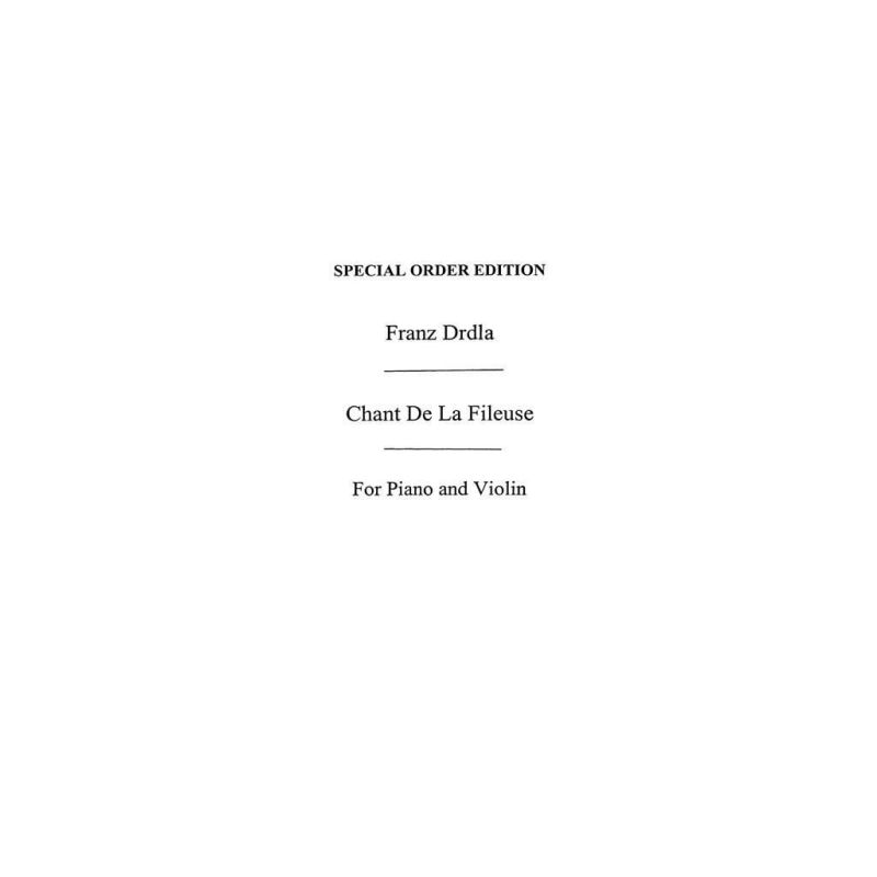 Chant De La Fileuse Op.70