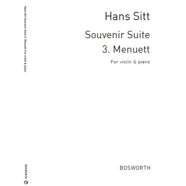 Sitt, Hans - Menuet Souvenir Suite Op.105/3