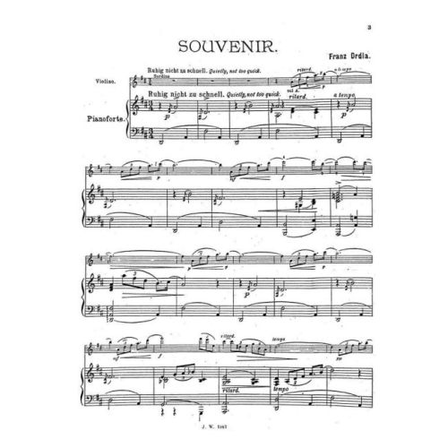 Drdla, F Souvenir