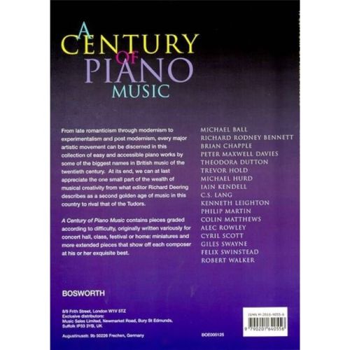 A Century Of Piano Music