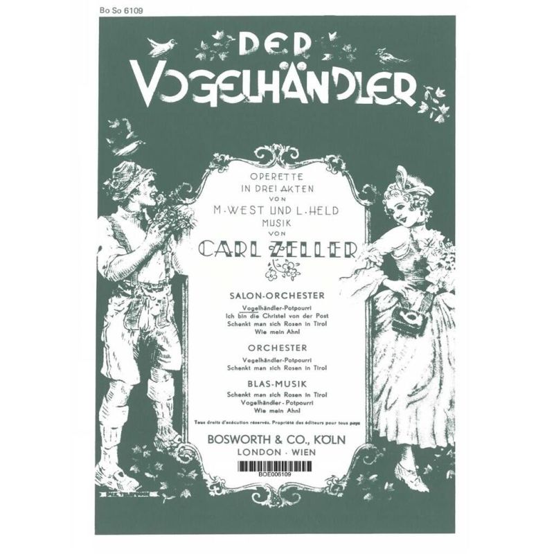 Zeller, Carl - The Birdseller Selection Operetta