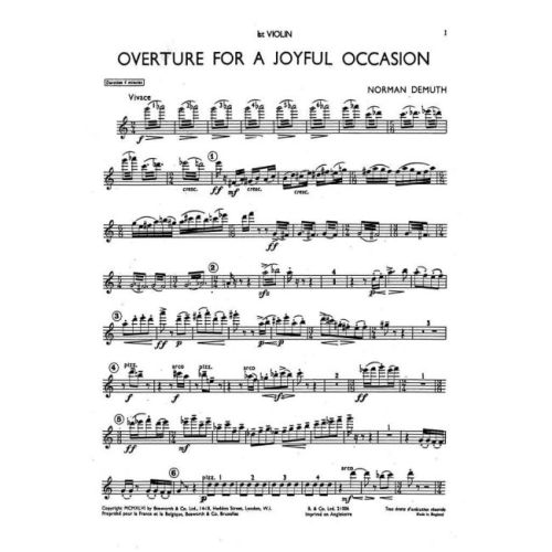 Demuth, Norman - Overture...
