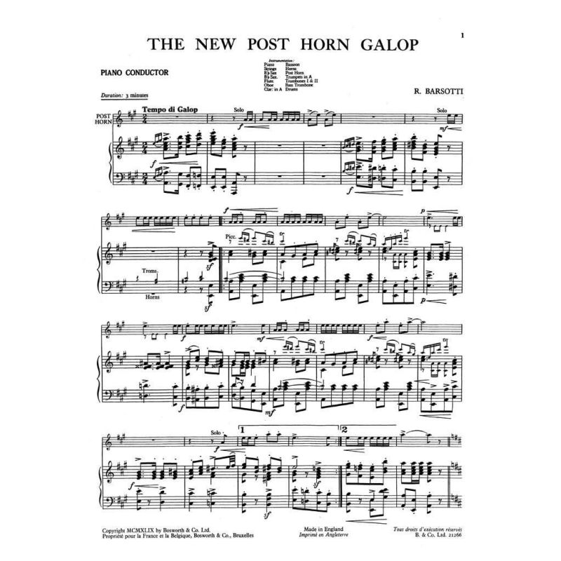 Barsotti & Barsotti - The New Post Horn Galop
