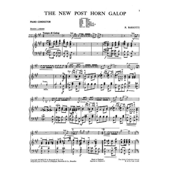 Barsotti & Barsotti - The New Post Horn Galop