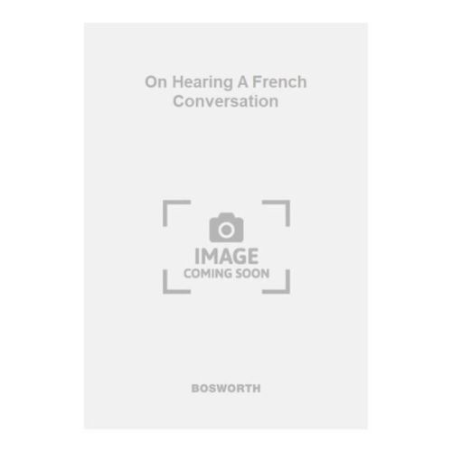 Scott-Wood, George - On Hearing A French Conversation