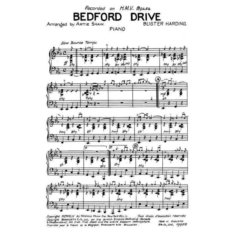 Harding, Buster Bedford Drive (Shaw) Jzsh Bnd