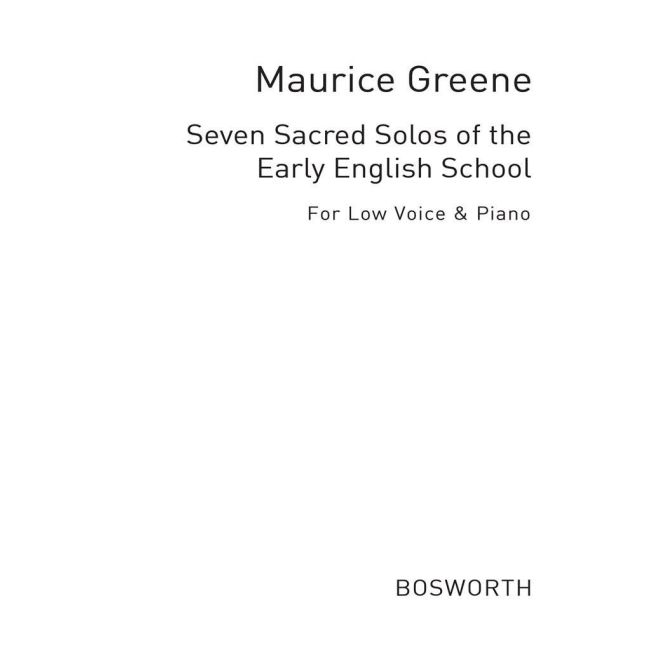 Green, Maurice - Seven Sacred Solos Of The Early English School