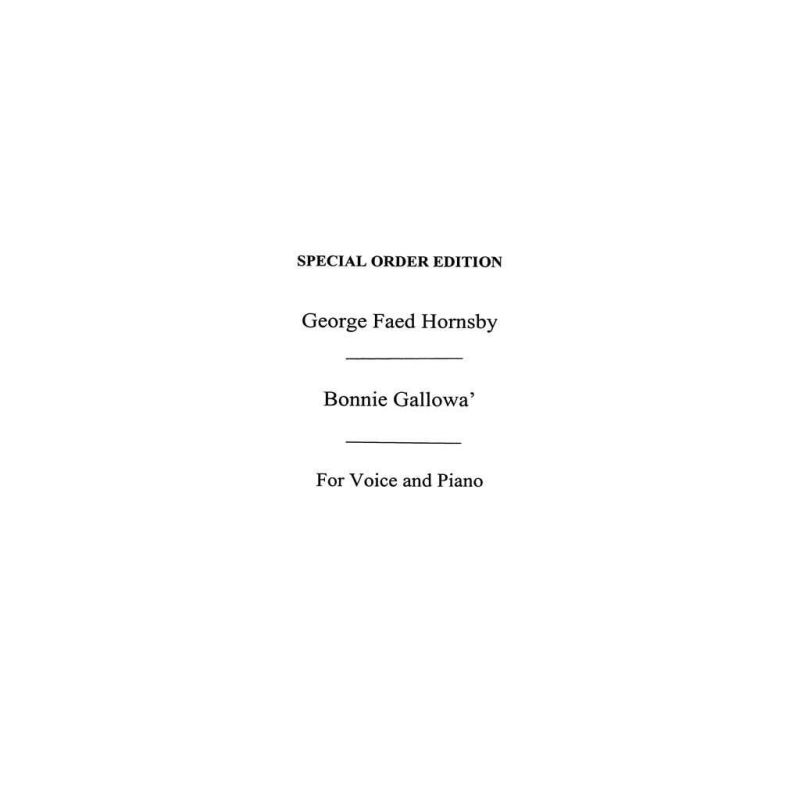 Hornsby, G F Bonnie Gallowa' G