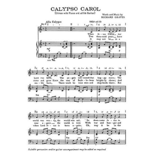 Calypso Carol Unison