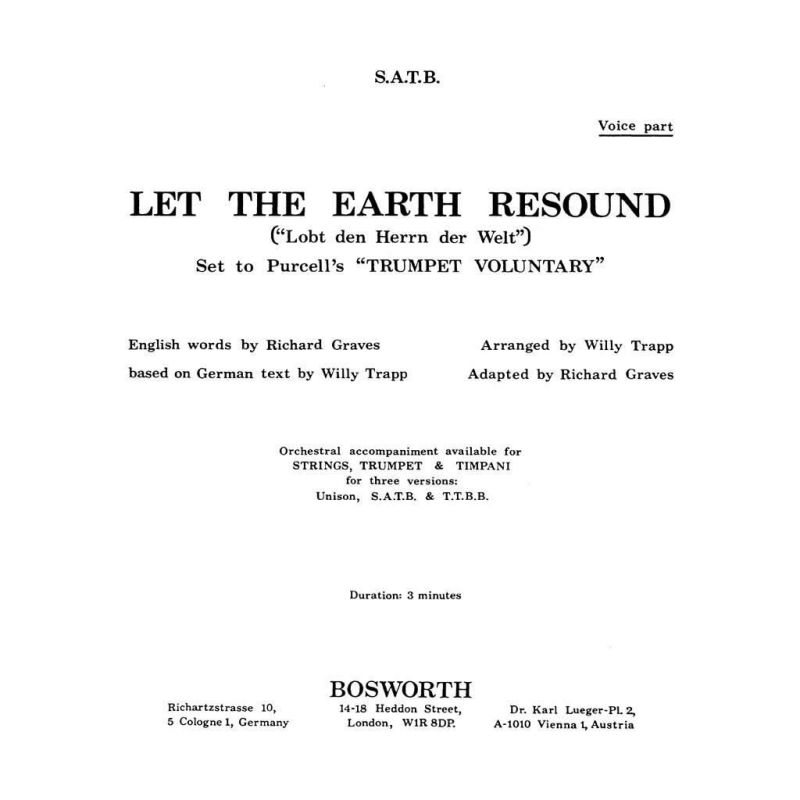 J. Clarke/W. Trapp: Let The Earth Resound