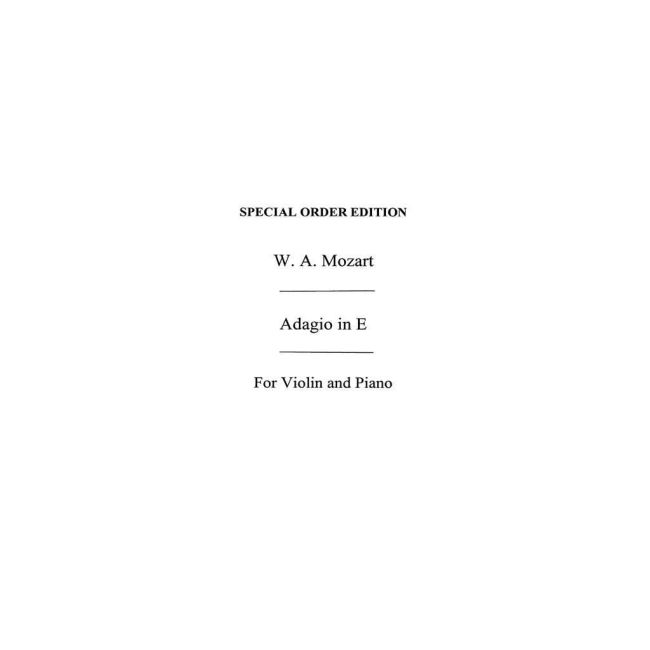 Adagio In E Kv261