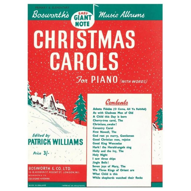 Christmas Carols For Piano With Words (Williams)