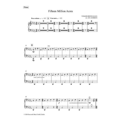 Bertelmann, Volker - Fifteen Million Acres