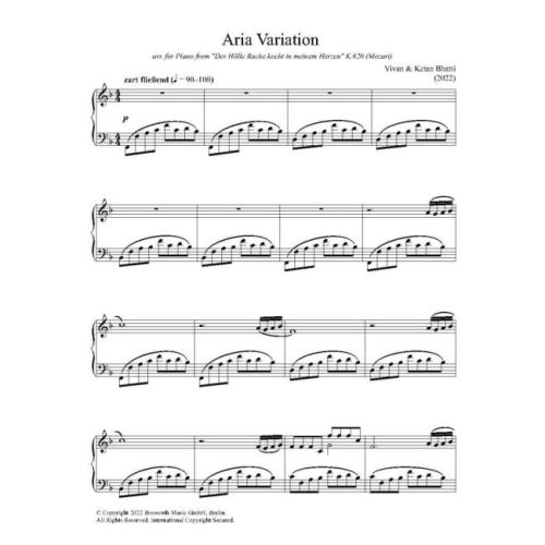 Bhatti - Aria Variation (arr. for Piano from K. 620)