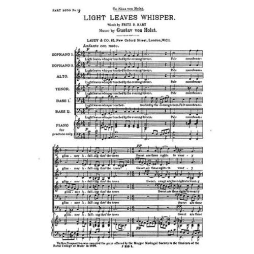 Gustav Holst: Light Leaves...