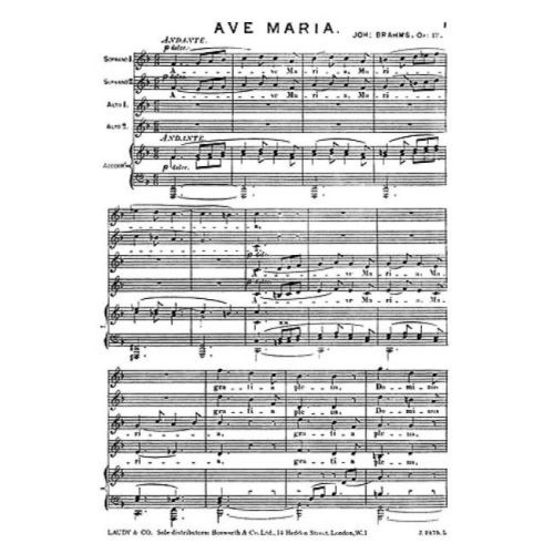 Brahms, Johannes - Ave...
