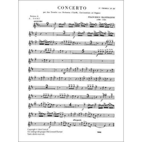 Manfredini, Francesco - Concerto
