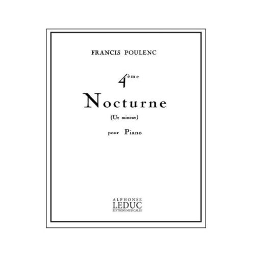 Poulenc, Francis - Nocturne No.4 In C minor 'Bal fantôme'