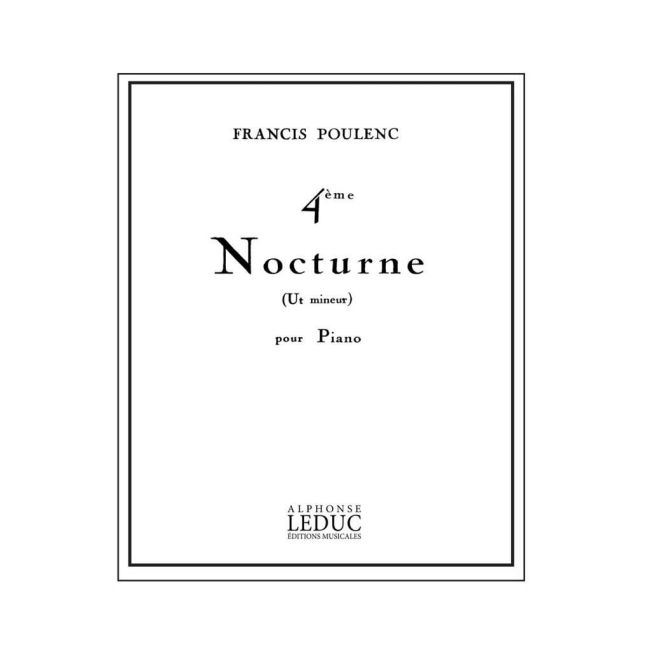 Poulenc, Francis - Nocturne No.4 In C minor 'Bal fantôme'