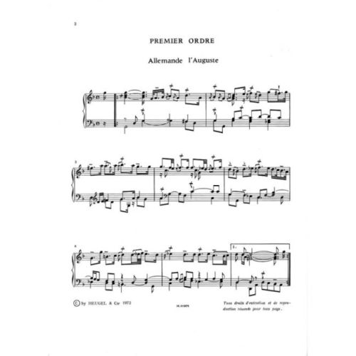 Couperin, François - Pièces De Clavecin Vol.1