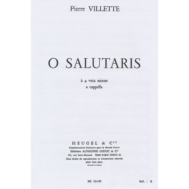 Villette - O Salutaris