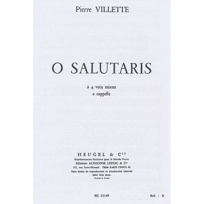Villette - O Salutaris