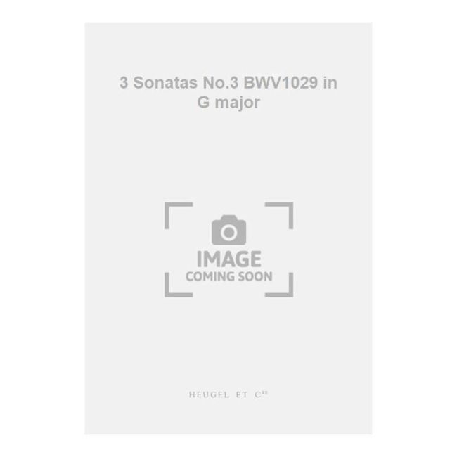 Bach, Johann Sebastian - 3 Sonatas No.3 BWV1029 in G major