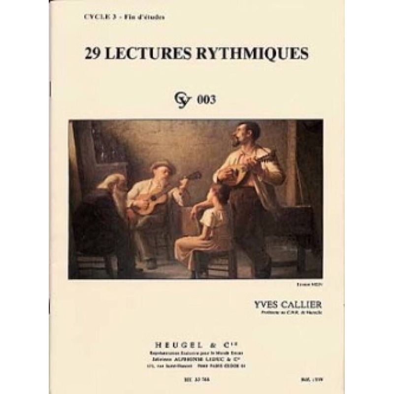 Callier, Yves - 29 Lectures rythmiques