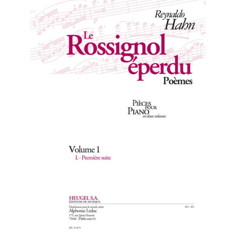Hahn, Reynaldo - Le Rossignol Eperdu Vol.1 (Poemes)