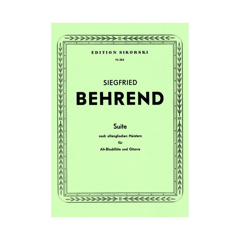 Behrend, Siegfried - Suite nach altenglischen Meistern