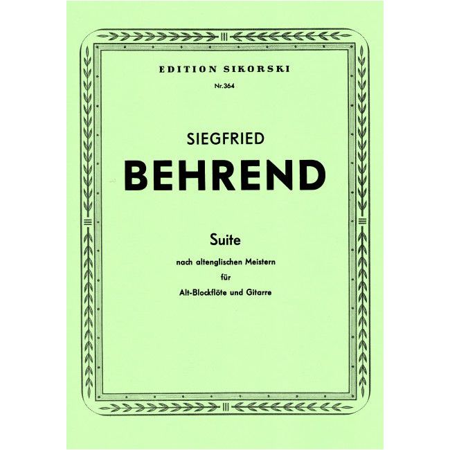 Behrend, Siegfried - Suite nach altenglischen Meistern