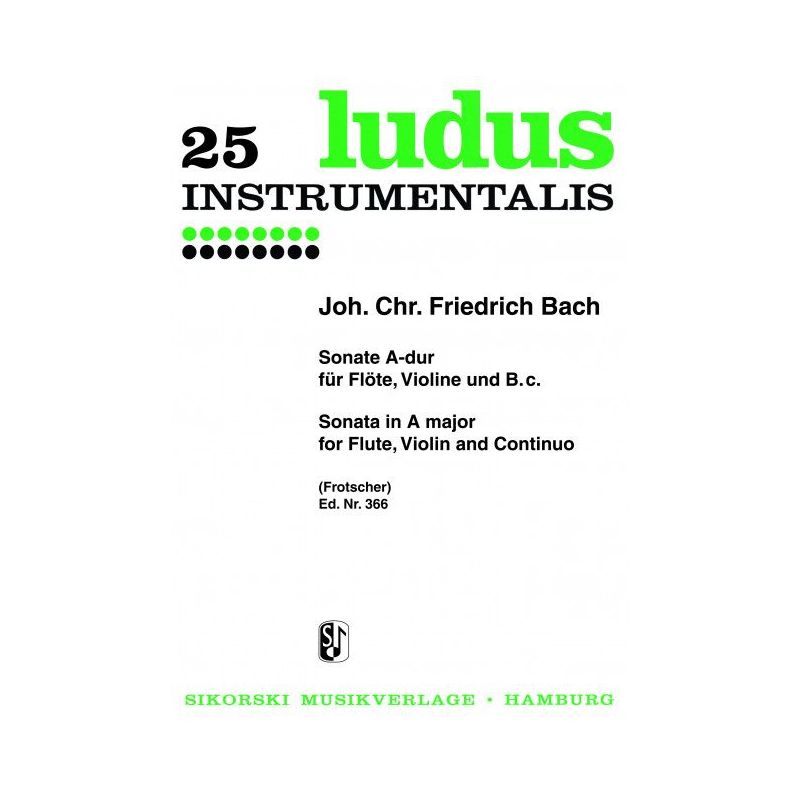 Bach, Johann Christoph Friedrich - Sonate