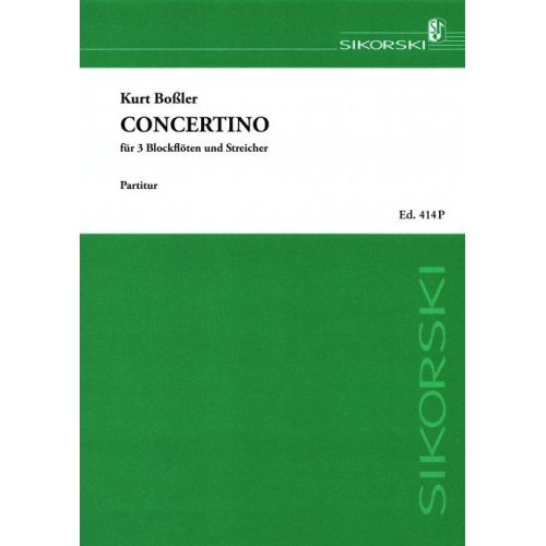 Boßler, Kurt - Concertino