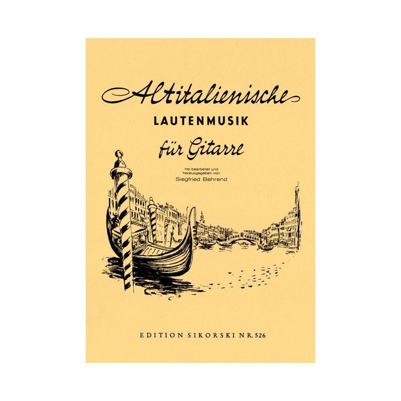 Alte europäische Lautenmusik für Gitarre