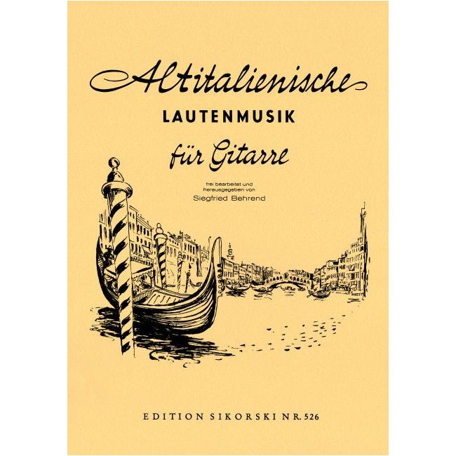 Alte europäische Lautenmusik für Gitarre