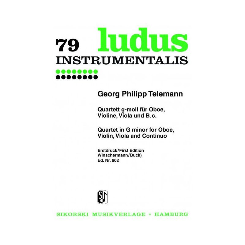 Telemann, Georg Philipp - Quartett TWV 43:g2
