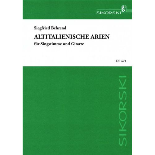 Altitalienische Arien