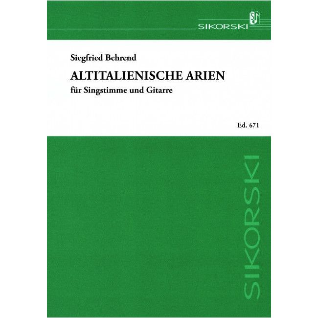 Altitalienische Arien